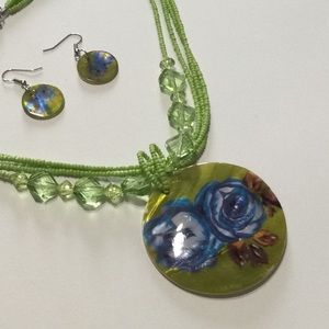 Fashion necklace and earrings